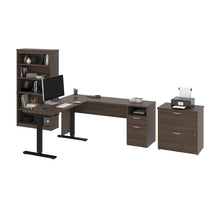 Load image into Gallery viewer, 72" Antigua Adjustable 3 Piece L-Desk Set