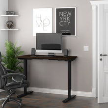 Load image into Gallery viewer, 48&quot; Office Desk with Electric Height Adjustment from 28 - 45&quot; in Dark Chocolate

