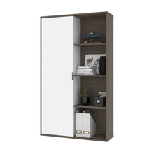 Load image into Gallery viewer, Bark Gray & White 36" Bookcase