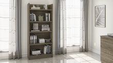 Load image into Gallery viewer, 68" Open-top Bookcase in Walnut Gray