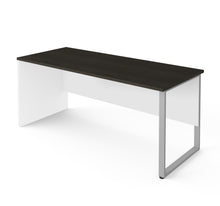 Load image into Gallery viewer, Minimalistic Executive 71" Desk in Deep Gray and White