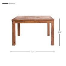 Load image into Gallery viewer, Solid Acacia Wood Square Meeting Table - 47"