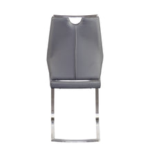 Load image into Gallery viewer, Gray Leatherette and Stainless Steel Guest or Conference Chair (Set of 2)