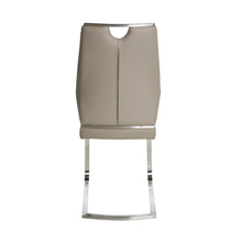 Load image into Gallery viewer, Taupe Leatherette and Stainless Steel Guest or Conference Chair (Set of 2)