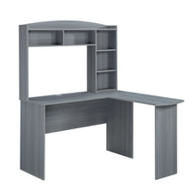 Load image into Gallery viewer, 47" Modern L-Desk with Hutch in Gray