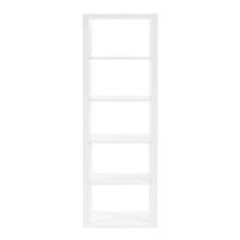 Load image into Gallery viewer, 6 Shelf 24" Bookcase in Glossy White