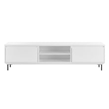 Load image into Gallery viewer, White 79&quot; Modern Credenza with Shelves &amp; Cabinets
