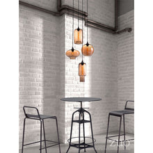 Load image into Gallery viewer, Amber Glass Globe Hanging Lights in Bohemian Style