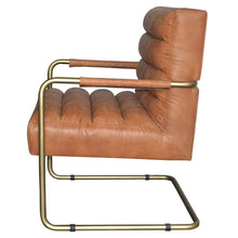 Load image into Gallery viewer, Comfortable Padded Office Chair in Vintage Cider &amp; Gold
