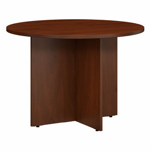 Hansen Cherry 42" Round Conference Table with Wood Base