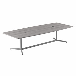 Platinum 120" Boat Shaped Conference Table with Metal Base