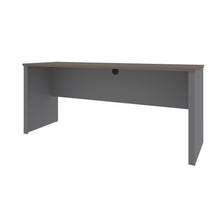 Load image into Gallery viewer, Bark Gray and Slate 71" Narrow Desk