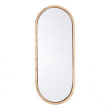 Load image into Gallery viewer, Elegant Oval Gold-Framed Mirror