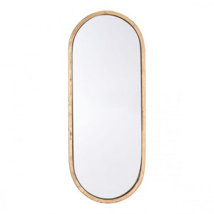 Elegant Oval Gold-Framed Mirror