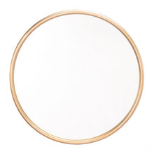 Load image into Gallery viewer, Elegant Round Gold-Framed Mirror