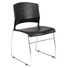 Load image into Gallery viewer, Sturdy Black & Chrome Guest or Conference Chairs (Set of 4)