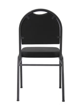 Load image into Gallery viewer, Modern Black Fabric & Steel Guest or Conference Chair (Set of 4)