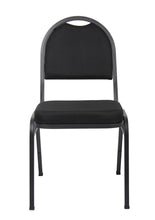 Load image into Gallery viewer, Modern Black Fabric & Steel Guest or Conference Chair (Set of 4)