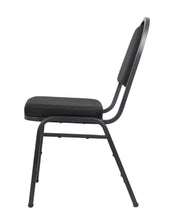 Load image into Gallery viewer, Modern Black Fabric & Steel Guest or Conference Chair (Set of 4)