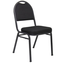 Load image into Gallery viewer, Modern Black Fabric & Steel Guest or Conference Chair (Set of 4)