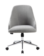 Load image into Gallery viewer, Stylish Grey Linen Guest or Office Chair