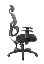 Load image into Gallery viewer, Rolling Black Mesh Office Chair w/ Headrest from Boss