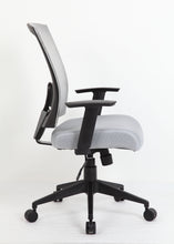 Load image into Gallery viewer, Cushioned Mesh Grey Office Chair Built for Comfort