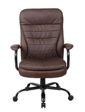 Load image into Gallery viewer, Big & Tall Brown Padded Office Chair