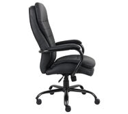 Load image into Gallery viewer, Big & Tall Black Padded Office Chair