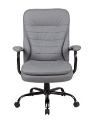 Big & Tall Grey Padded Office Chair