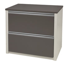 Load image into Gallery viewer, Connexion Modern Credenza & Hutch in Slate & Sandstone