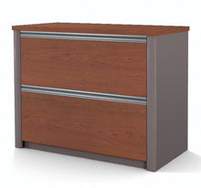 Load image into Gallery viewer, Modern U-shaped Workstation in Slate & Sandstone or Bordeaux & Slate