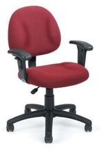Load image into Gallery viewer, Middle Back Task Chair in Black, Burgundy, Gray, or Blue
