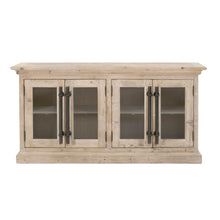 Load image into Gallery viewer, Modern Smoke Grey Pine Storage Credenza