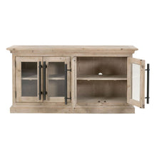 Load image into Gallery viewer, Modern Smoke Grey Pine Storage Credenza