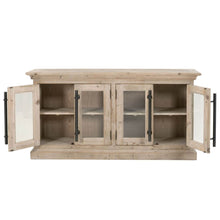 Load image into Gallery viewer, Modern Smoke Grey Pine Storage Credenza