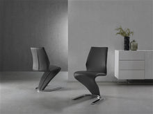 Load image into Gallery viewer, Sleek Gray Eco-Leather Guest or Conference Chair in S-Style (Set of 2)