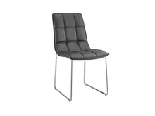 Load image into Gallery viewer, Black Leatherette Guest or Conference Chair w/ Checked Design (Set of 2)

