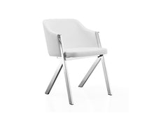 Load image into Gallery viewer, White Eco-Leather Guest or Conference Chair