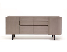 Load image into Gallery viewer, Modern & Classic 74" Light Gray Office Desk with Wenge Legs