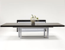 Load image into Gallery viewer, Elegant-Chic Gray Oak Lacquer Conference Table (Extends from 85" to 125")