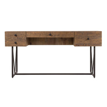 Load image into Gallery viewer, 63" Modern Solid Wood Desk with Steel Legs