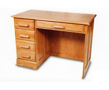 Load image into Gallery viewer, Solid Oak Single Pedestal Office Desk with Finish Options