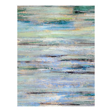 Load image into Gallery viewer, 48&quot; x 70&quot; Soft Acrylic Wall Art in Warm Green &amp; Blue
