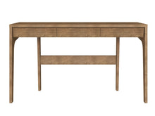 Load image into Gallery viewer, 54" Asymmetrical Desk in Walnut with 3 Drawers