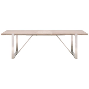 Modern Gray Acacia 82" - 100" Conference Table or Desk
