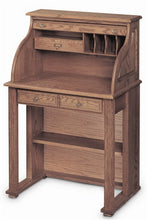 Load image into Gallery viewer, Retro Scholar's Desk in Solid Oak with Finish Options