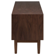 Load image into Gallery viewer, Wide Walnut Office Storage Credenza in Mid-Century Style
