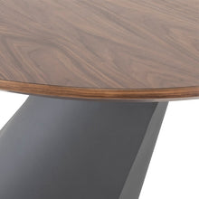 Load image into Gallery viewer, Sophisticated 78&quot; Oval Walnut Executive Desk or Meeting Table w/ Bronze Base
