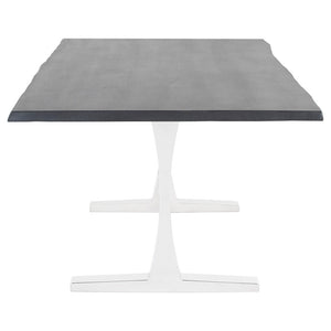 Chic Modern Conference Table in Oxidized Grey Oak & Steel (Multiple Sizes)